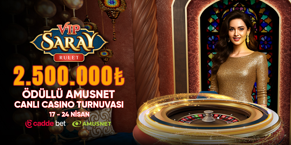 2.500.000 TL Ödüllü Amusnet Canlı Casino Turnuvası